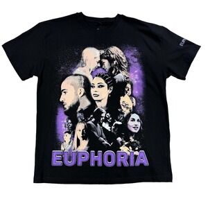 Mens Sergio Calabasas Euphoria Graphic T Shirt Black TV Show Size Small